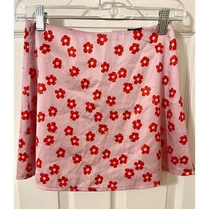 Adorable Polly Mini Skirt Sz 2 - Pink Floral